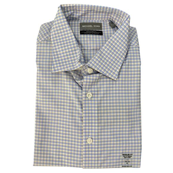 Michael Kors The Passport Collection Dress Shirt Regular Fit 17 34/35 - Picture 1 of 6